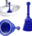 Toilet Plunger for Drains and Sinks | Powerful PVC Sink Plungers for Unblocking | Quick & Effective Toilet Unblocker & Drain Plunger Tool for Kitchen, Bathroom & Shower | Compact and Reusable