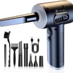 Cordless Electric Air Duster 68W | Powerful High-Speed Air Blower 50,000–100,000 RPM, 8.6–12.5 m/s, 6000mAh Rechargeable Battery Ideal for PC, Laptop, Keyboard, Electronics & Home Cleaning