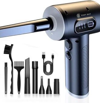 Cordless Electric Air Duster 68W | Powerful High-Speed Air Blower 50,000–100,000 RPM, 8.6–12.5 m/s, 6000mAh Rechargeable Battery Ideal for PC, Laptop, Keyboard, Electronics & Home Cleaning