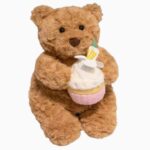 Bathrobe Bear Cake and Rabbit Plush Toy Backpack Charm Cartoon Plush Cartoon Birthday Gift Christmas Gift