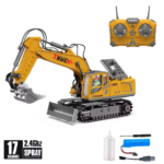 Excavator Cars Trucks Alloy Bucket 17Channel Dumper Spray Truck 118 Simulation Engineering Electric Vehicles for Kids Boys