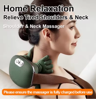 Bionic Neck Shoulder Massager Shawl 3-Mode Pillow
