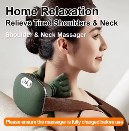 Bionic Neck Shoulder Massager Shawl 3-Mode Pillow