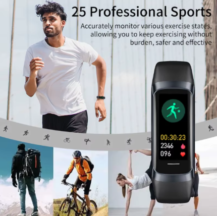 LIGE Amoled Smart Watch Men Smart Band Women Heart Rate Blood Smartwartch Waterproof Smart Bracelet Sport Fitness Tracker 2026