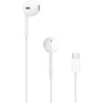 Apple EarPods USB-C wired earphones white with USB-C connector – full set view, UK