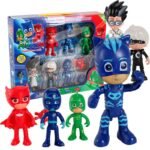 PJ Masks Toys Set 6 Pcs Action Figures Owlette Gekko Catboy Cloak UK