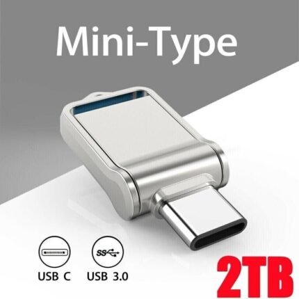 2TB USB C flash drive mini type with USB 3.0 support