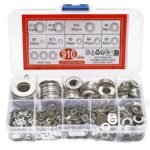 910Pcs 304 Stainless Steel Flat Washers M2-M12 Kit