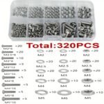 320Pcs M2-M5 Metric Nuts Bolts Washers Kit